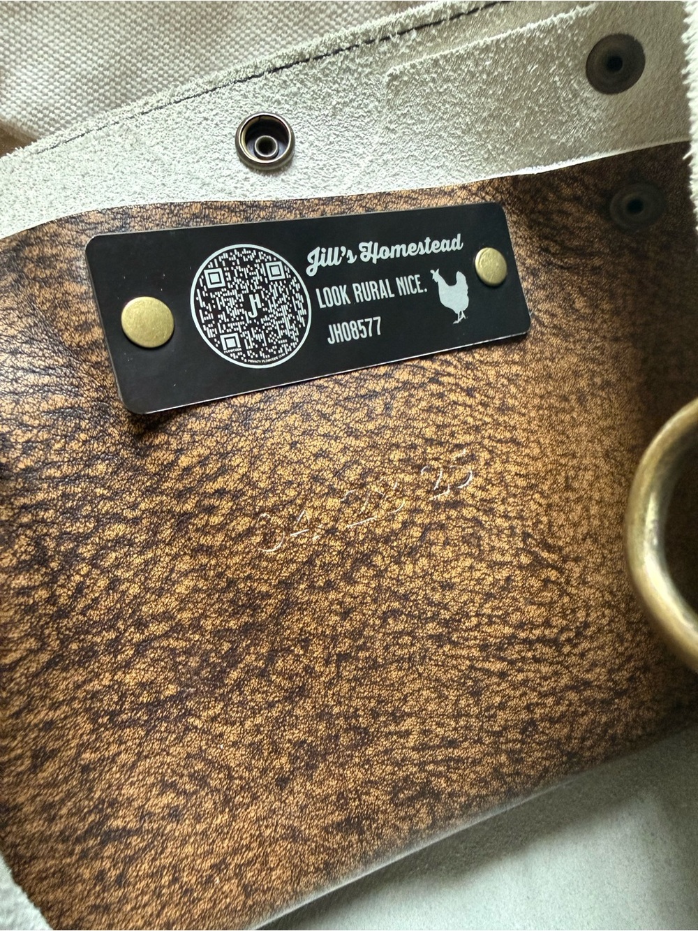 JH leather shorty tote! - Picture 3 of 6